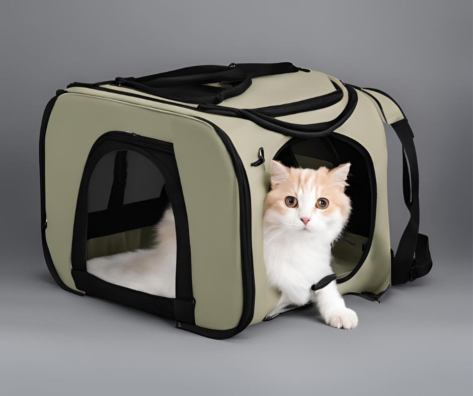 Cat in carrier